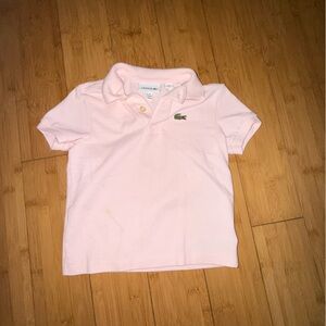 Lacoste Pink Polo Shirt Casual Cotton Blend